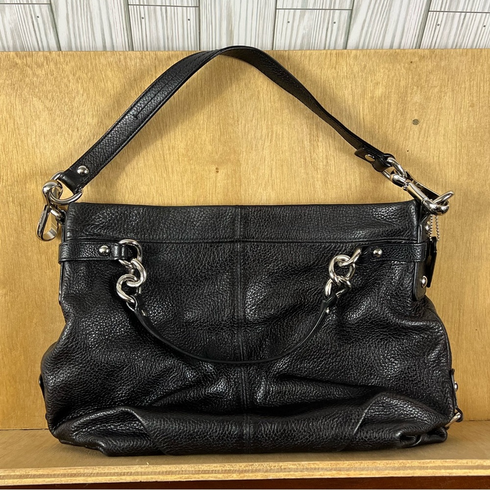 COACH Brooke Convertible Leather Hobo - Picture 1 of 8